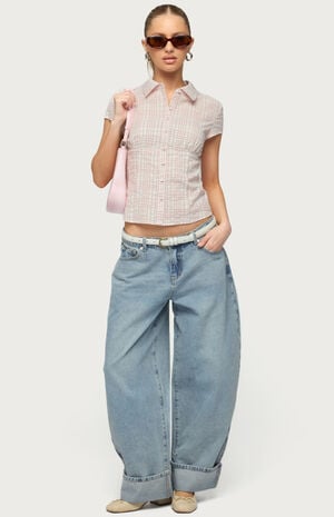 Petite Kella Low Rise Baggy Jeans image number 5