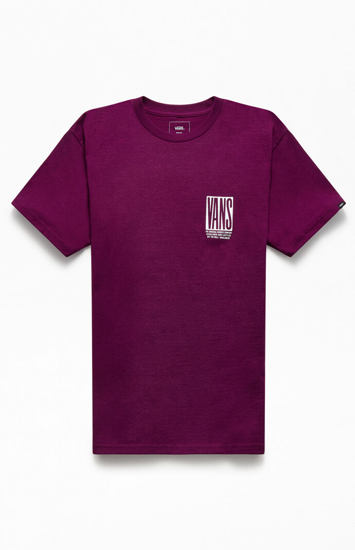 Burgundy Blocked In T-Shirt