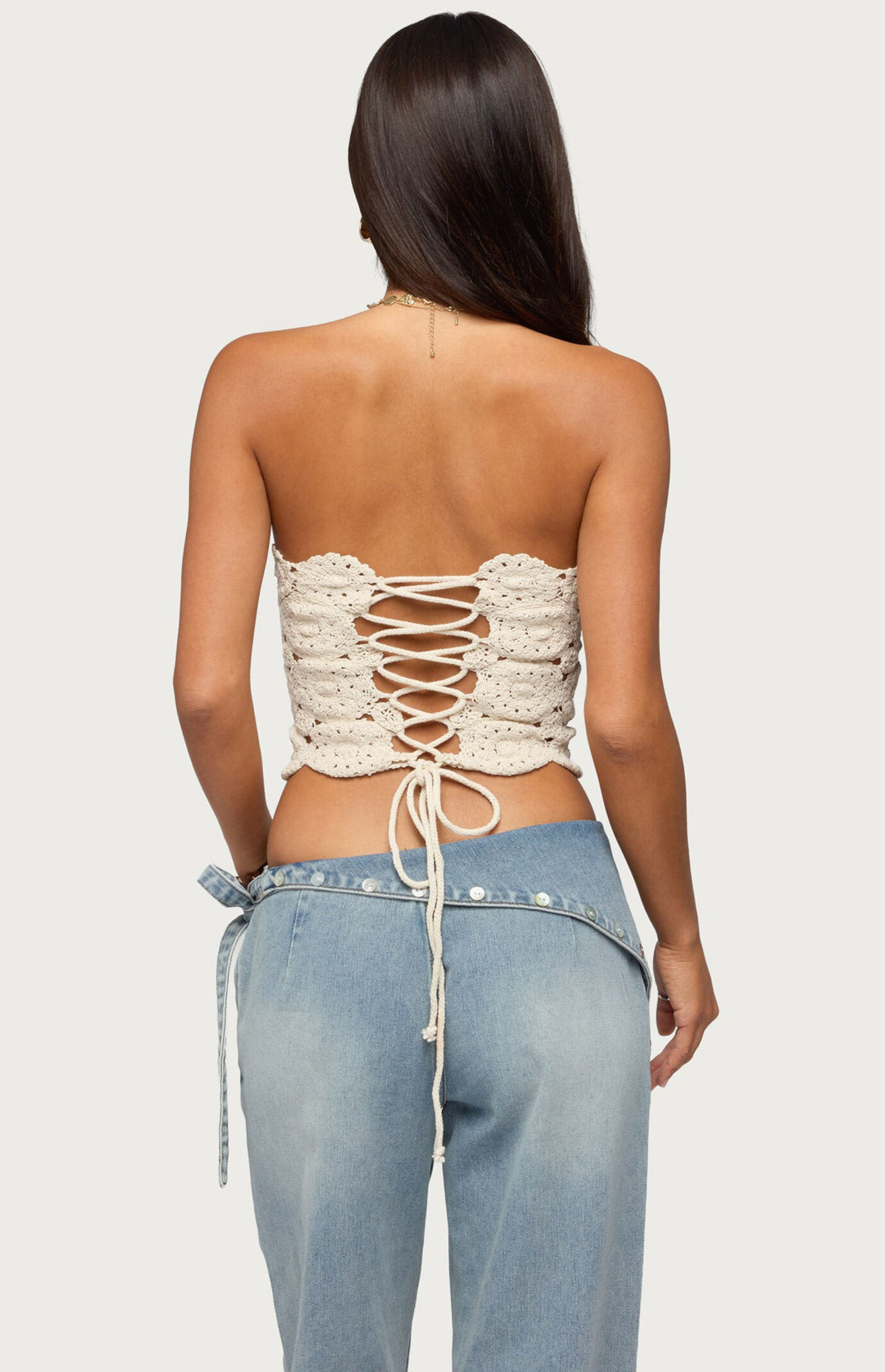 Edikted Laurin Crochet Top
