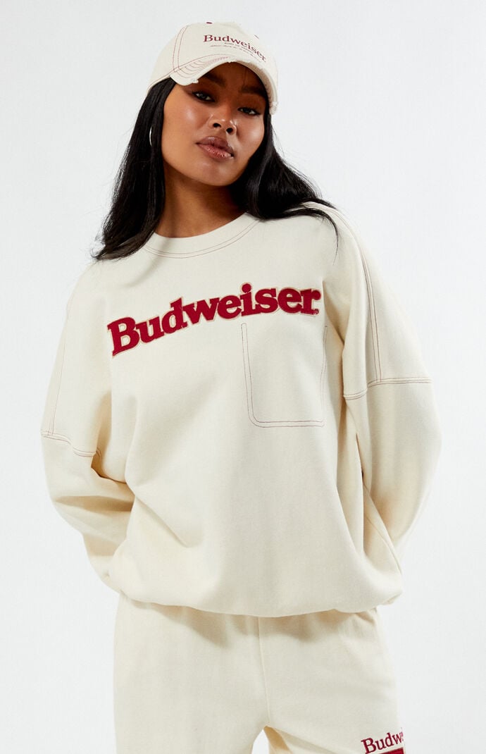Budweiser crew sale neck sweatshirt
