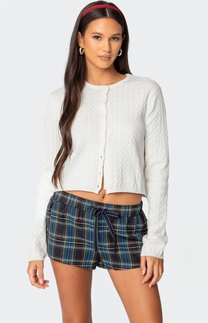 Crisada Cable Knit Cardigan image number 1