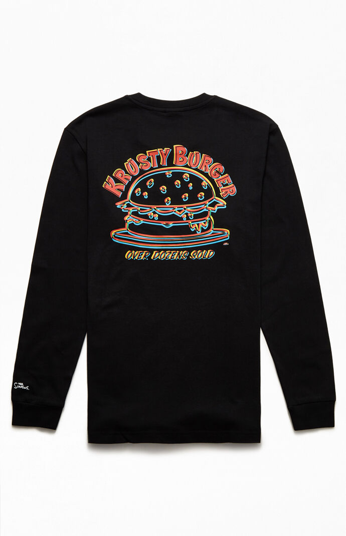 x Simpsons Krusty Burger Long Sleeve T-Shirt