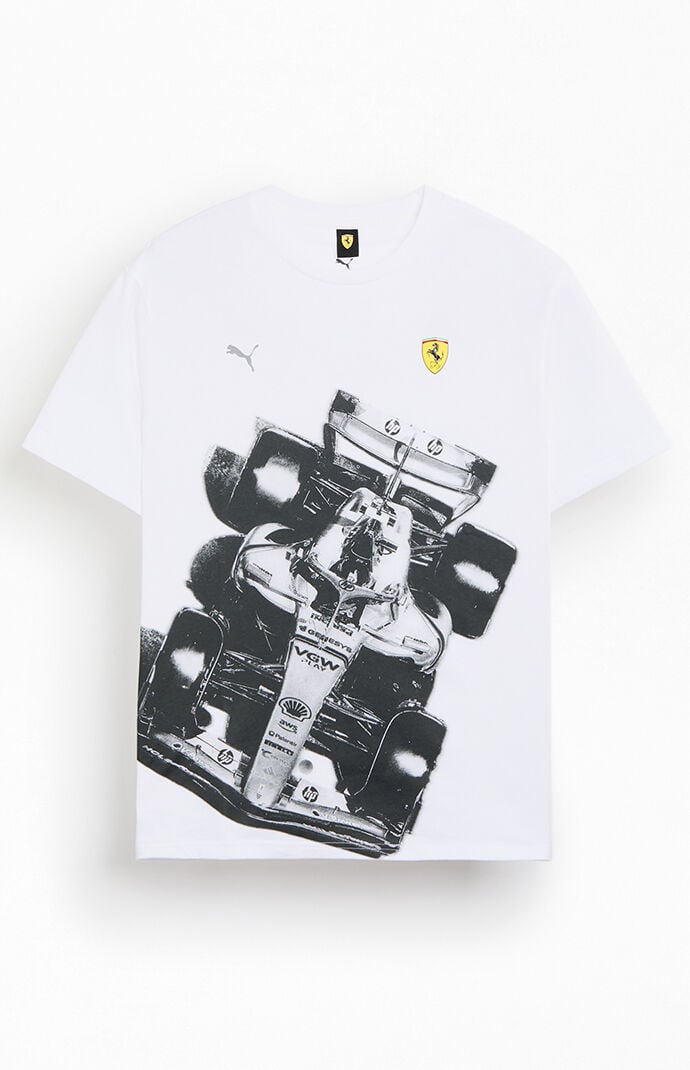 Puma White Ferrari T-Shirt | PacSun