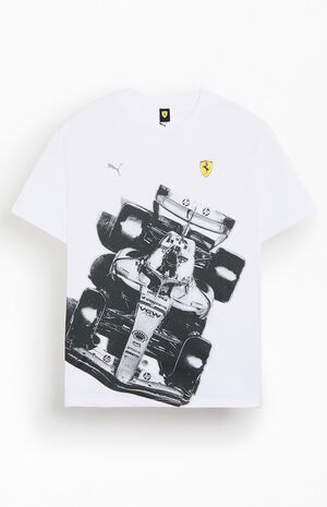 White Ferrari T-Shirt image number 1
