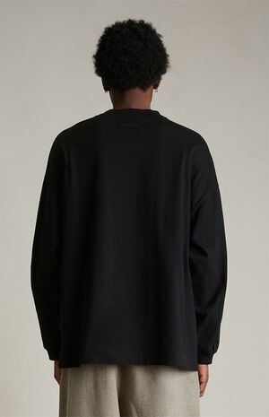 Black University Long Sleeve T-Shirt image number 4