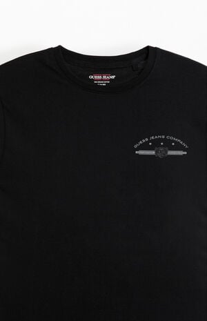 Black Slim Fit Logo T-Shirt image number 3