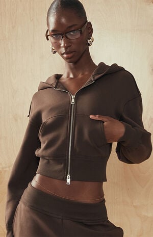 The Sami Zip Up Cropped Hoodie image number 3