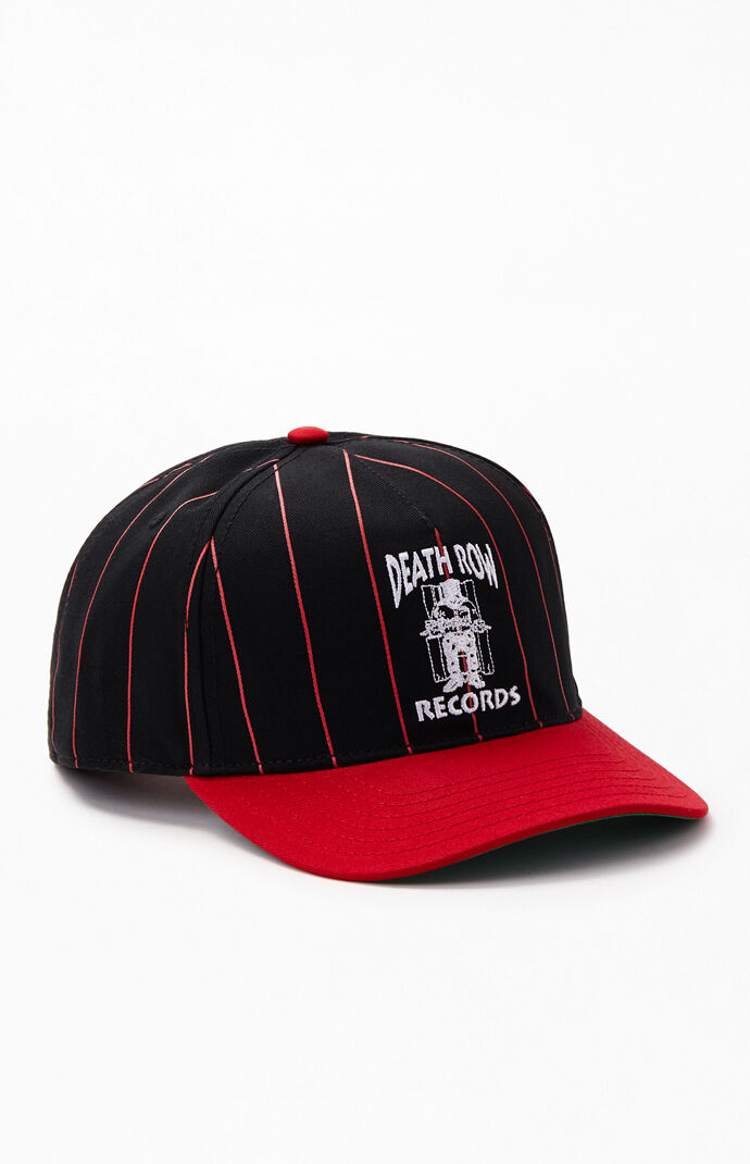 Death Row Records Pinstripe Snapback Hat Pacsun