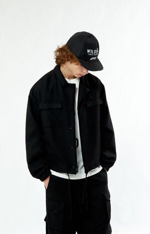 x Wildside Yohji Yamamoto x PacSun Black Logo Dad Hat image number 2