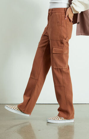 Brown Cargo Skate Pants image number 3