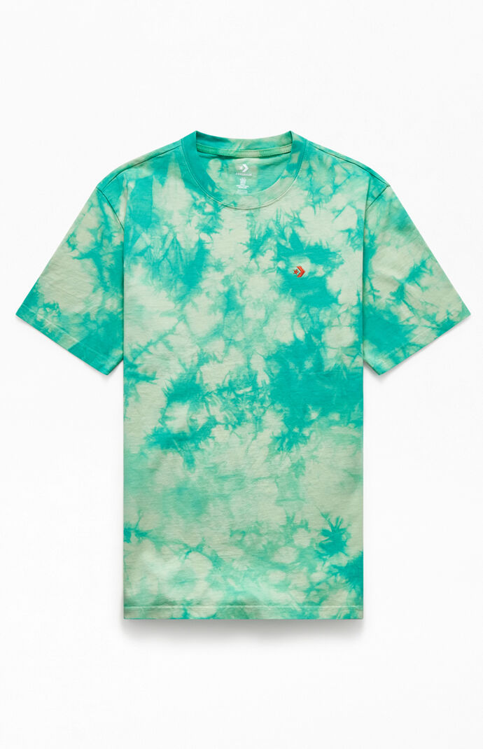 Tie-Dyed Embroidered T-Shirt