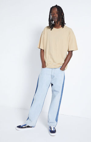 Tan Solid Oversized Boxy T-Shirt image number 4