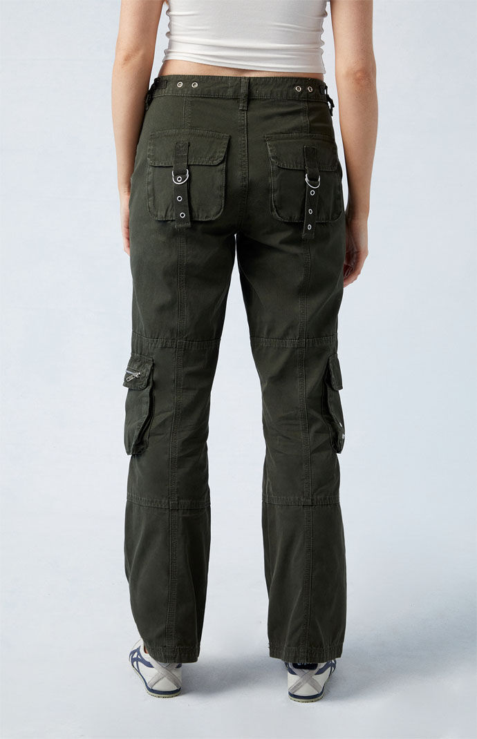 Pacsun Army Green Mid Rise Vintage Bootcut Pants | PacSun