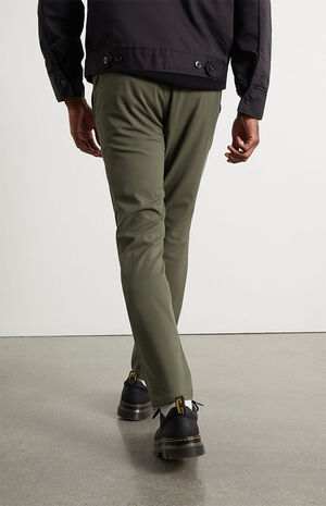 Olive Comfort Stretch Trouser Pants image number 4