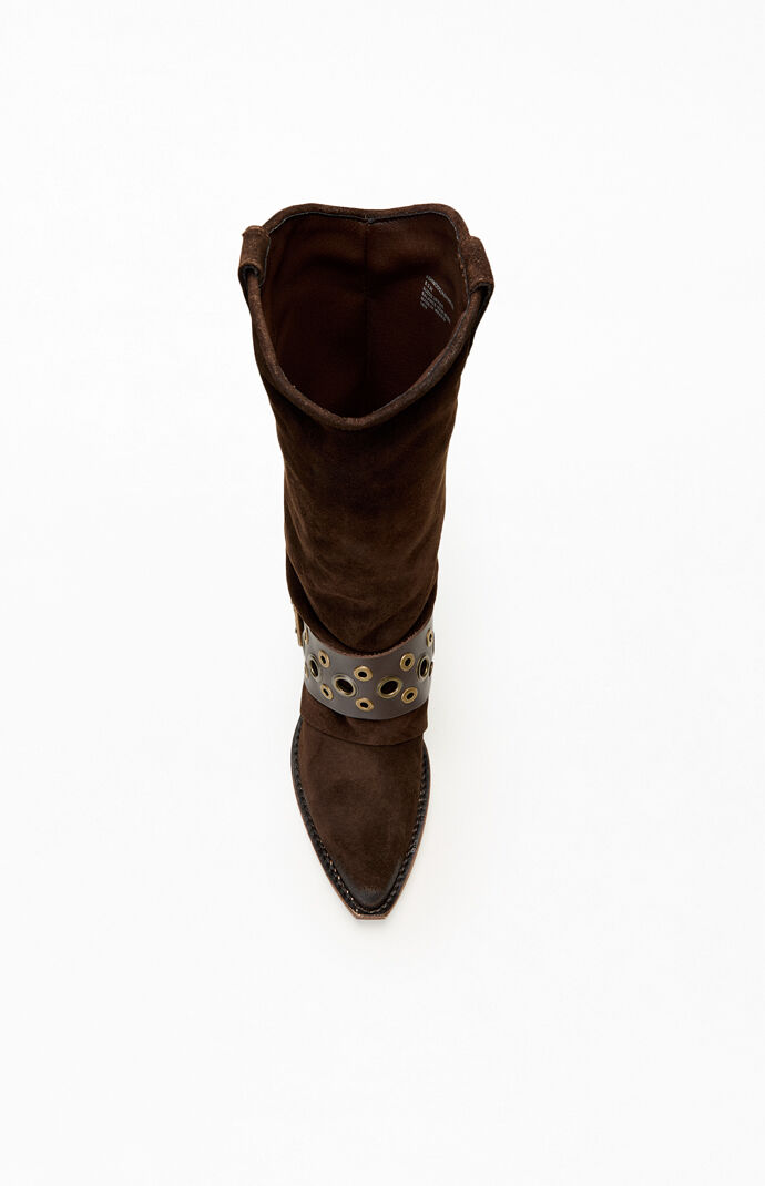 Steve Madden Women's Ashwood Brown Suede Boots | PacSun