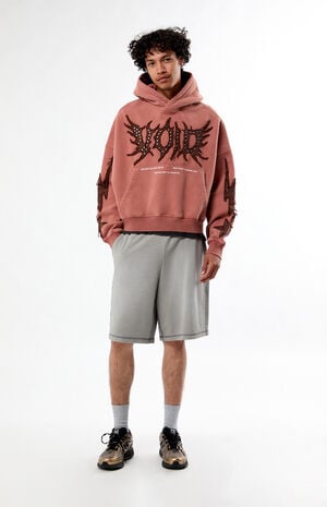 Void Raw Applique Cropped Hoodie image number 5