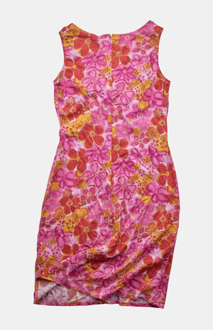 2000s Floral Midi V-Neck Dress image number 2