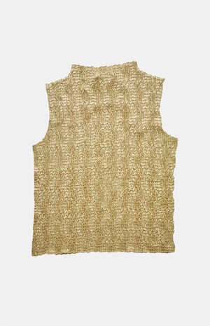 2000s Textured Crinkle Top image number 2