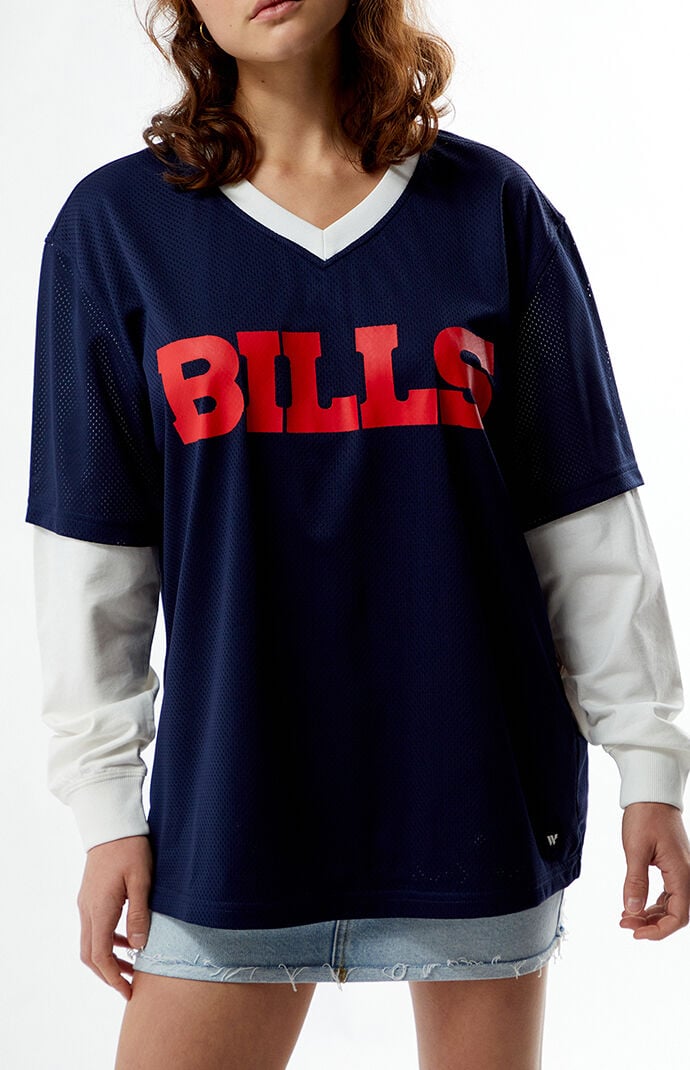 Wild Collective NFL x PacSun Buffalo Bills Mesh Long Sleeve Jersey