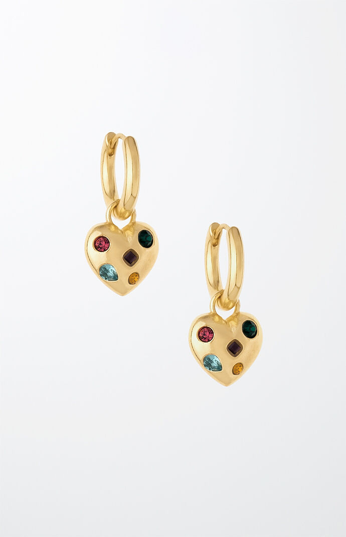 Delicate Gold Crystal Earrings