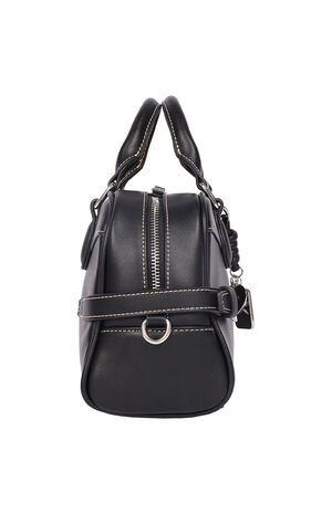 Black Brooks Smooth Belted Sachel bag image number 4