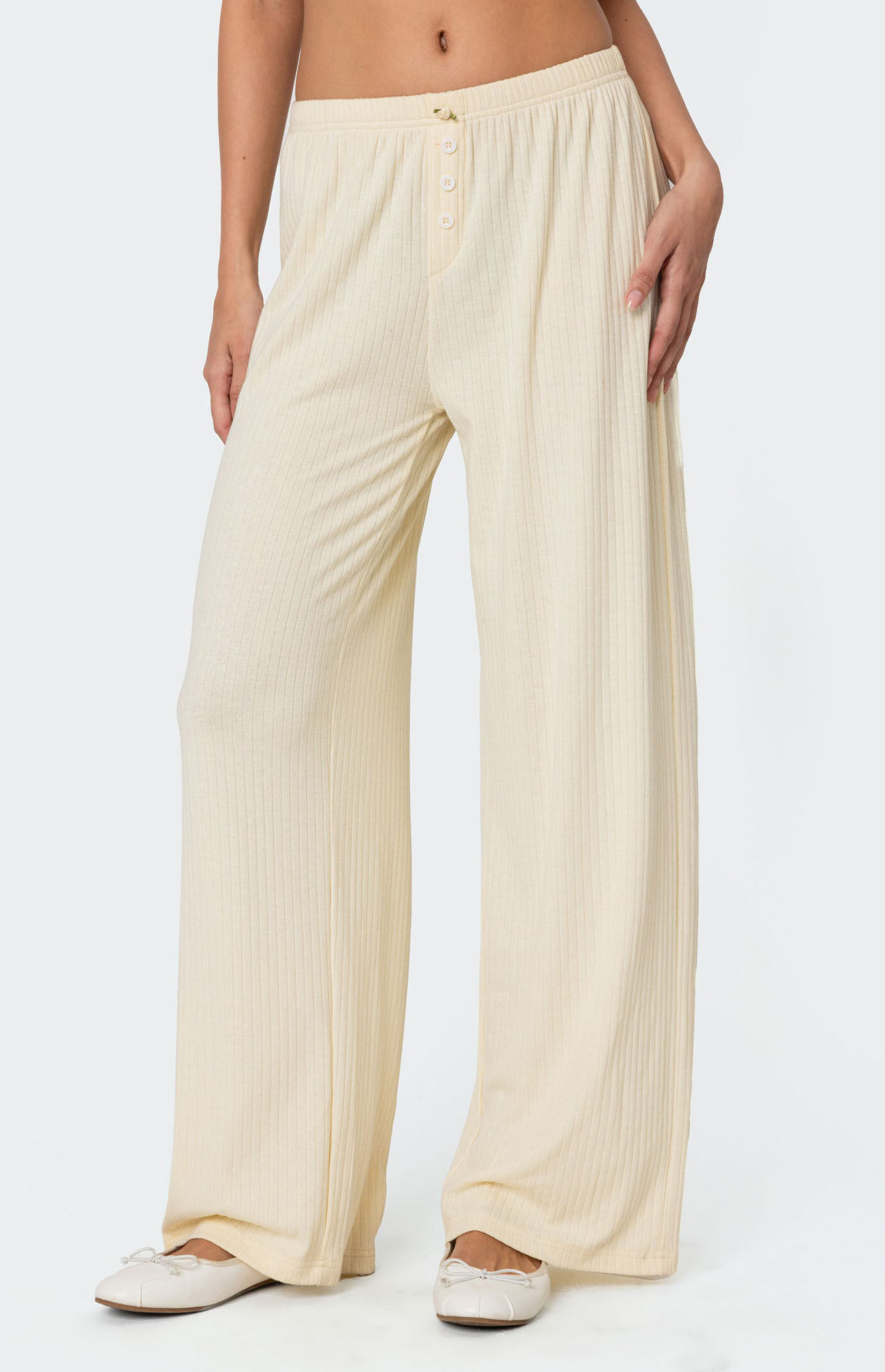 Edikted Lilou Pointelle Pants