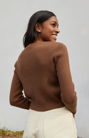 Brown Shannon Cardigan image number 3