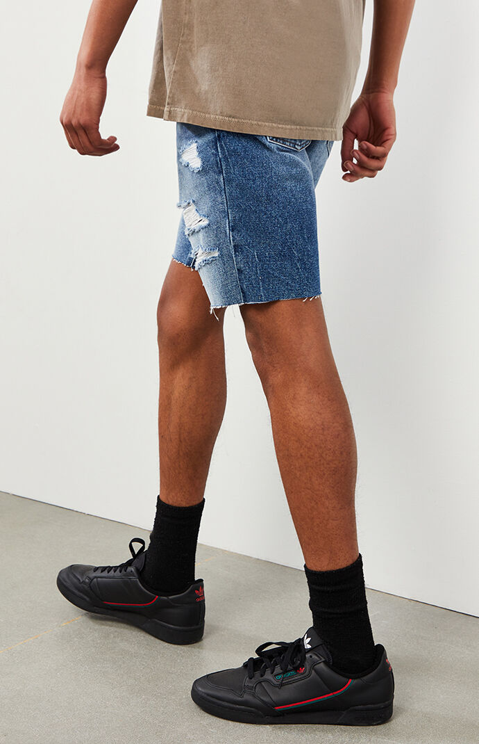 Medium Ripped Denim Shorts
