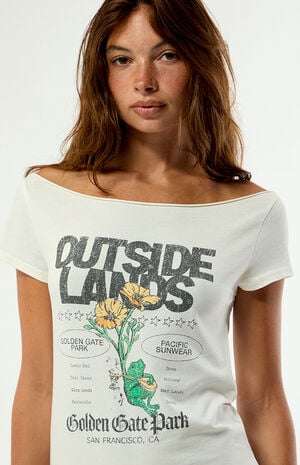 x Outside Lands Banjo Off-The-Shoulder T-Shirt image number 2