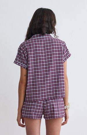 Flannel Mini Pajama Shorts image number 4