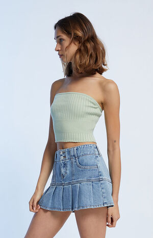 Longline Ribbed Tube Top image number 3