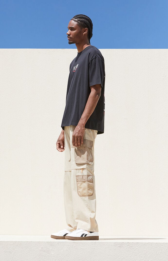 送料/関税込 ●tansanmagnesium● Nylon Wide Cargo Pants NYLON STRING CARGO PANT'S - nareum | 60% - Asian Fashion