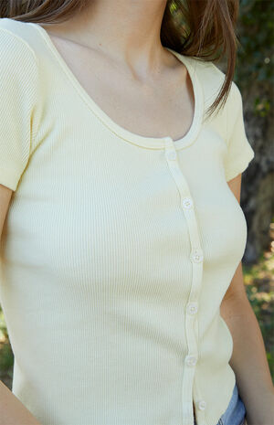 Yellow Zelly Short Sleeve Top image number 2