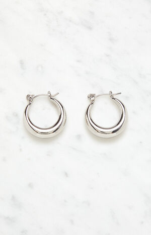 Thick Hoop Earrings image number 1