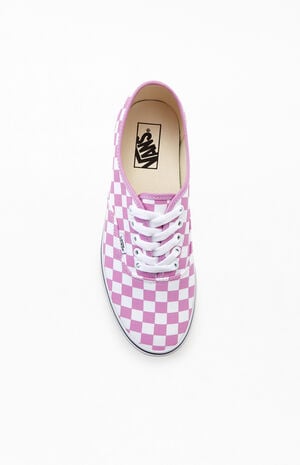Purple Checkerboard Authentic Sneakers image number 5