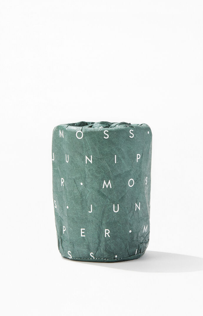 Juniper Moss Bagged Glass Candle