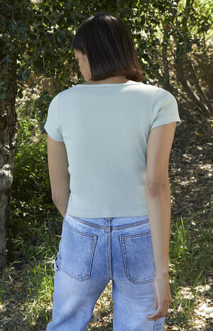 Green Zelly Short Sleeve Top image number 4