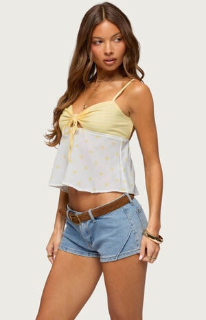 Tilly Mixed Print Top image number 2