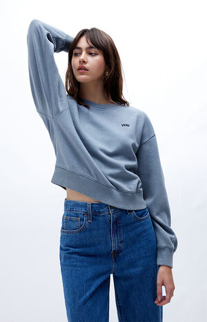 Concrete Wash Boxy Crew Neck Sweatshirt image number 1