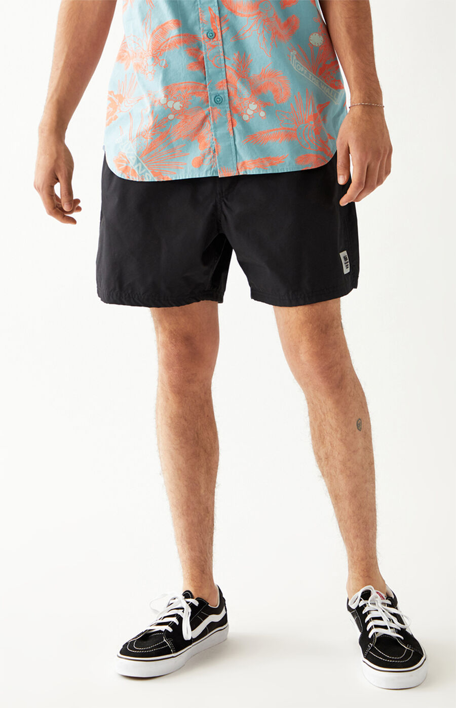 Vans Black Primary Volley Shorts PacSun