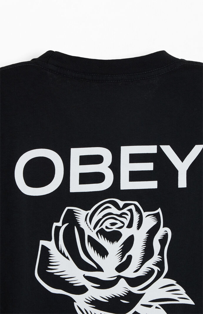 Obey rose t shirt sale