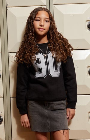 80 Black Crew Neck Sweatshirt