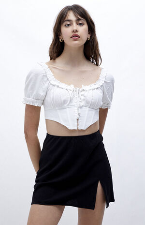 Linen Corset Top image number 1