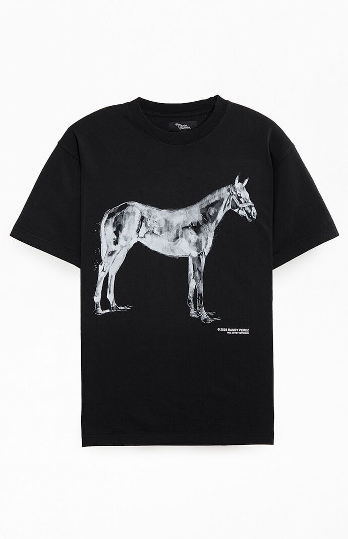 Pacsun Pac Artist Network x Randy Perez Black Horse T-Shirt
