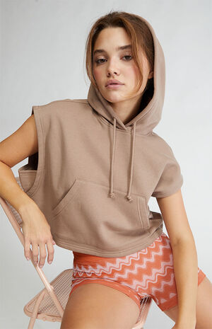 Active Cutoff Hoodie image number 2