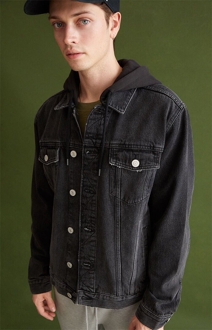 PacSun Black Classic Fit Trucker Denim Jacket PacSun