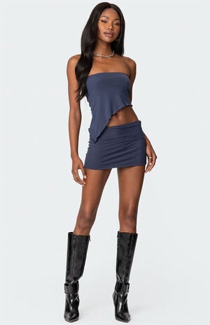 Vivi Mesh Asymmetric Tube Top image number 5