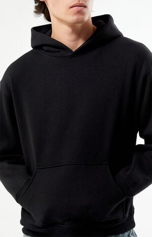 Black Solid Hoodie image number 2
