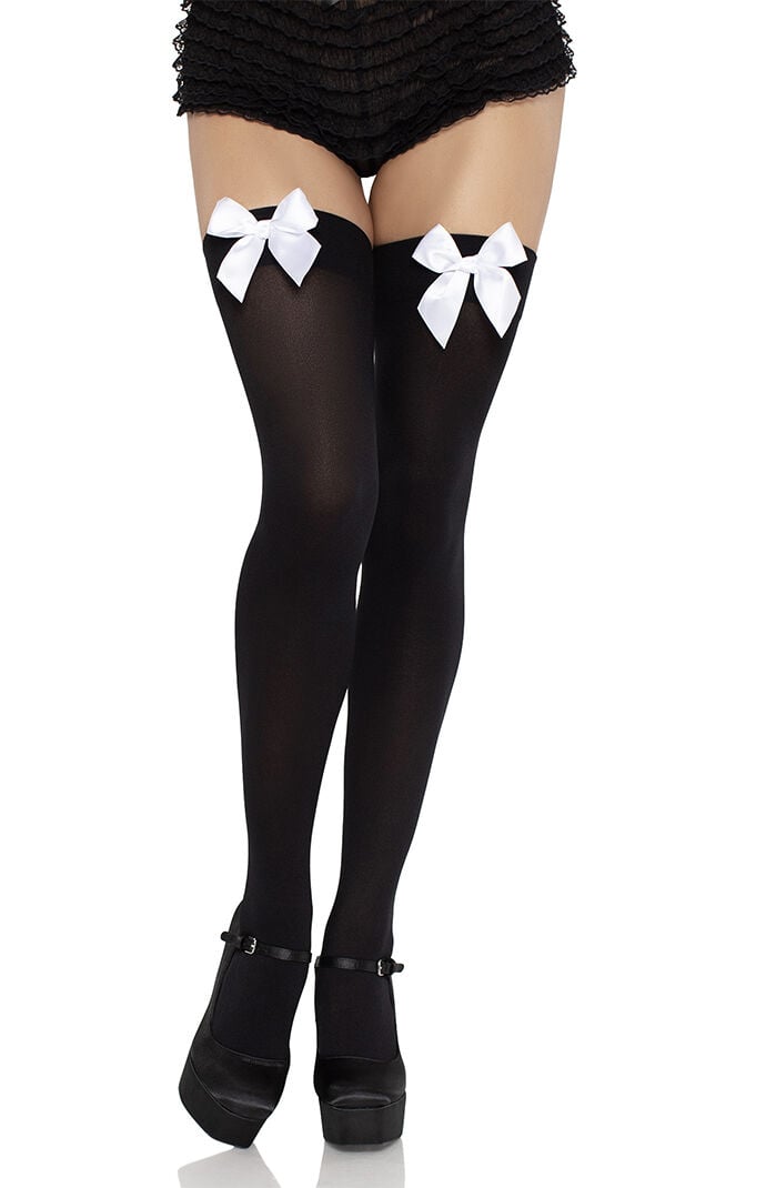 Leg Avenue Kay Opaque Thigh High Tights