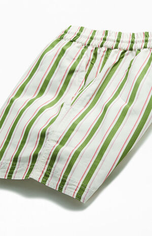 Cream Stripe&nbsp;15" Swim Trunks image number 4
